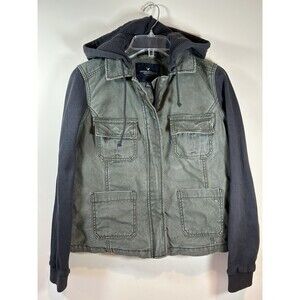 American Eagle Outfitter Green Removable Hoodie Jacket Women's Size M